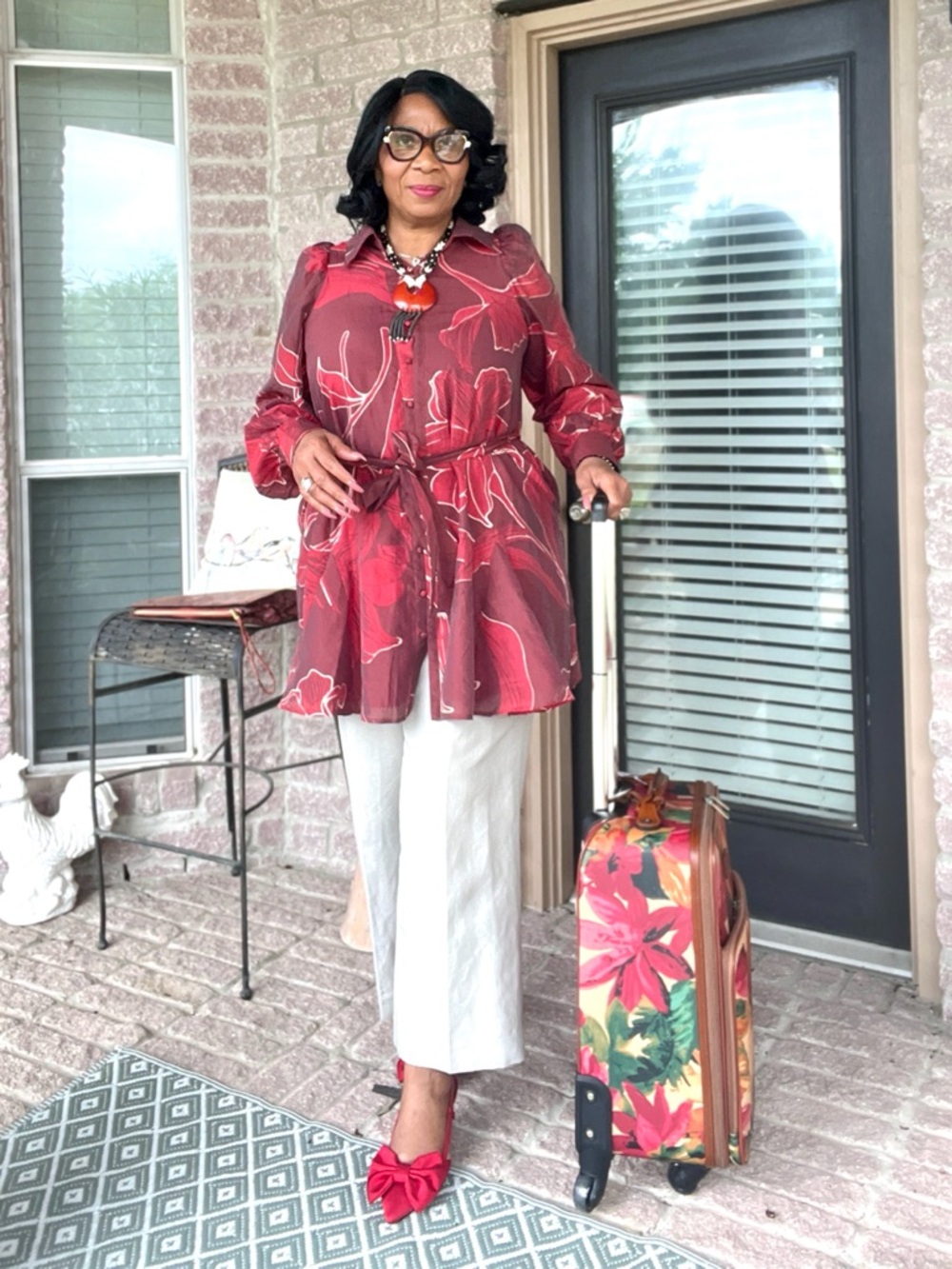 Floral Carry-On Rolling Luggage - Multicolor bag by Patricia Nash. - Picture 3 of 15
